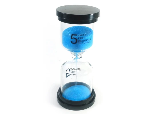 Часы песочные (5 минут) «Синий песок» (10.5×4.5×4.5 см) купить в интернет магазине подарков ПраздникШоп