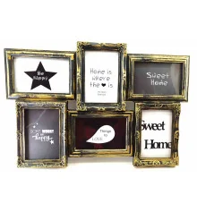 Фоторамка на 6 фото (фото 10×15 см) (50×35×2.5 см) купить в интернет магазине подарков ПраздникШоп