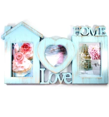 Фоторамки (3 фото) (фото10×15 см 9×9 см) (43×25.5×3 см) купить в интернет магазине подарков ПраздникШоп