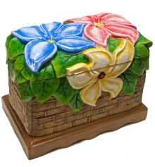 Шкатулка резная «Цветы» купить в интернет магазине подарков ПраздникШоп