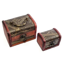 Сундучки набор 2 шт. (12×9×8.5 см 8×6×6 см) купить в интернет магазине подарков ПраздникШоп