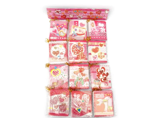 Валентинки (набор 120 штук) (открытка 11.5×9 см) купить в интернет магазине подарков ПраздникШоп