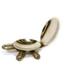 Пепельница бронзовая «Черепаха» (13.5×7.5×3.5 см) купить в интернет магазине подарков ПраздникШоп