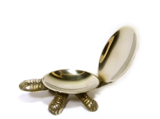Пепельница бронзовая «Черепаха» (13.5×7.5×3.5 см) купить в интернет магазине подарков ПраздникШоп