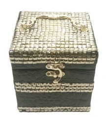 Шкатулка для бижутерии черная (12.5×12.5×12.5 см) купить в интернет магазине подарков ПраздникШоп