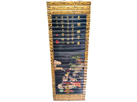 Панно бамбуковое «Девушка музыкант» (24×65 см) купить в интернет магазине подарков ПраздникШоп