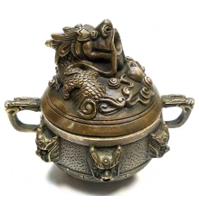 Аромакурительница бронзовая «Дракон» (9.5×10×8 см) купить в интернет магазине подарков ПраздникШоп
