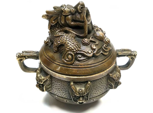 Аромакурительница бронзовая «Дракон» (9.5×10×8 см) купить в интернет магазине подарков ПраздникШоп