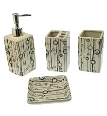 Набор для ванной керамический (22×22×7.5 см) B купить в интернет магазине подарков ПраздникШоп
