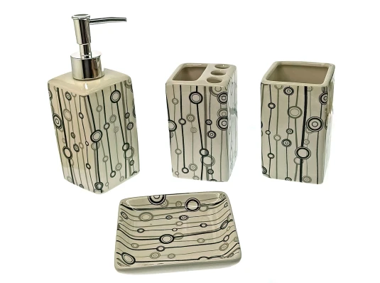 Набор для ванной керамический (22×22×7.5 см) B купить в интернет магазине подарков ПраздникШоп
