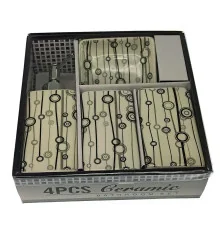 Набор для ванной керамический (22×22×7.5 см) B купить в интернет магазине подарков ПраздникШоп