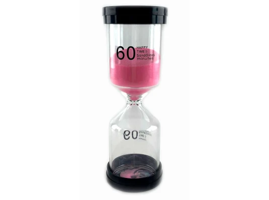 Часы песочные 60 мин розовый песок (13×5.5×5.5 см) купить в интернет магазине подарков ПраздникШоп