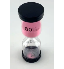 Часы песочные 60 мин розовый песок (13×5.5×5.5 см) купить в интернет магазине подарков ПраздникШоп