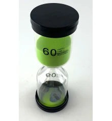 Часы песочные 60 мин зеленый песок (13×5.5×5.5 см) купить в интернет магазине подарков ПраздникШоп