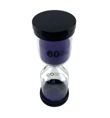 Часы песочные 60 мин фиолетовый песок (13×5.5×5.5 см) купить в интернет магазине подарков ПраздникШоп