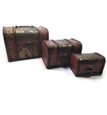 Сундучки набор 3 шт. (18×13.5×13.5 см 14×9×9.5 см 10×6.5×6.5 см) C купить в интернет магазине подарков ПраздникШоп