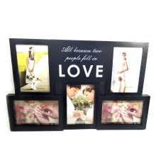 Фоторамки на 5 фото (фото 10×15 см ) (45×29.5×2.5 см) купить в интернет магазине подарков ПраздникШоп