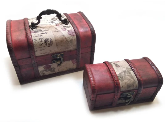 Сундучки набор 2 шт. (18×11×12 см 14×7.5×7 см) купить в интернет магазине подарков ПраздникШоп