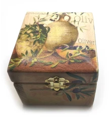 Шкатулка «Оливки» массив дерева (11×11×9 см) купить в интернет магазине подарков ПраздникШоп