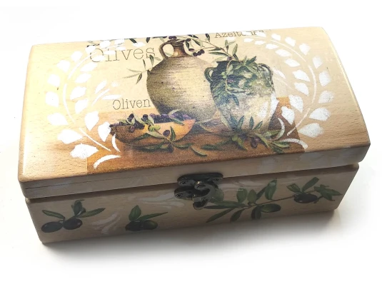 Шкатулка «Оливки» массив дерева (21×10.5×9 см) купить в интернет магазине подарков ПраздникШоп