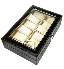 Шкатулка для часов на 12 шт. (30.5×20.5×8 см) купить в интернет магазине подарков ПраздникШоп