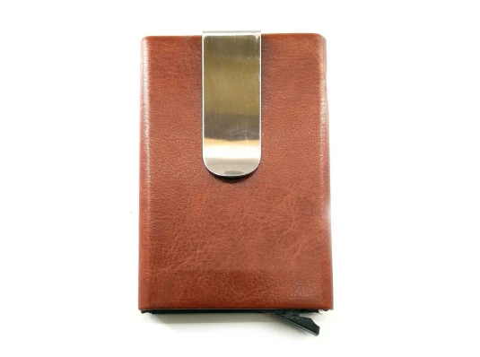 Футляр для кредитных карт с зажимом для денег с выдвижным механизмом (10×6.5×1.5 см) купить в интернет магазине подарков ПраздникШоп