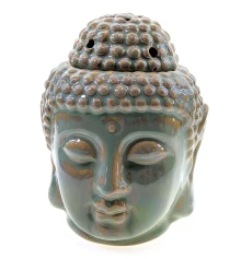 Аромалампа керамическая «Будда» зеленая (14×10.5×11 см) купить в интернет магазине подарков ПраздникШоп