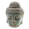 Аромалампа керамічна «Будда» зелена (14×10.5×11 см)