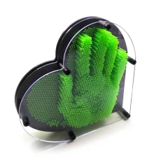 Пинарт «Сердце» зеленый (22.5×20×4.5 см) купить в интернет магазине подарков ПраздникШоп