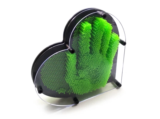 Пинарт «Сердце» зеленый (22.5×20×4.5 см) купить в интернет магазине подарков ПраздникШоп