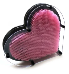 Пинарт «Сердце» розовый (22.5×20×4.5 см) купить в интернет магазине подарков ПраздникШоп