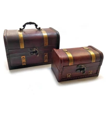 Сундучки деревянные набор 2 шт. (18×11.5×11.5 см 13.5×8×8 см) купить в интернет магазине подарков ПраздникШоп