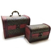 Сундучки набор 2 шт. (18×13.5×12 см 14×8×9 см ) купить в интернет магазине подарков ПраздникШоп