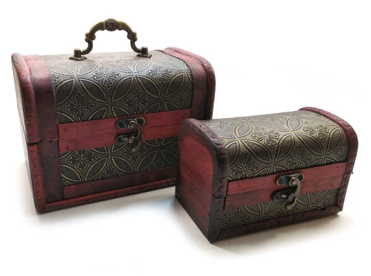 Сундучки набор 2 шт. (18×13.5×12 см 14×8×9 см ) купить в интернет магазине подарков ПраздникШоп