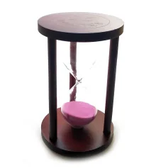 Часы песочные 15 мин розовый песок (14.5×9×9 см) купить в интернет магазине подарков ПраздникШоп