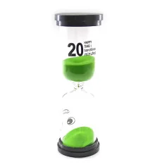 Часы песочные 20 мин зеленый песок (14×4.5×4.5 см) купить в интернет магазине подарков ПраздникШоп