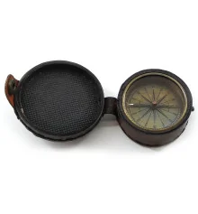 Компас в коже бронзовый «Dollond London» (d-6 см купить в интернет магазине подарков ПраздникШоп