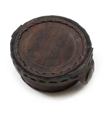 Компас в коже бронзовый «Dollond London» (d-6 см купить в интернет магазине подарков ПраздникШоп