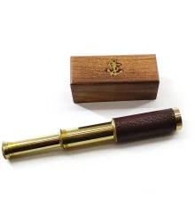 Подзорная труба в деревянном футляре (труба 23.5 см футляр 13×5×5.5 см) A купить в интернет магазине подарков ПраздникШоп