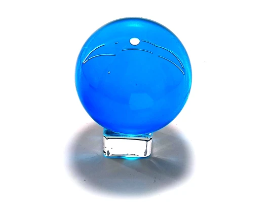 Шар хрустальный на подставке голубой (8 см) купить в интернет магазине подарков ПраздникШоп
