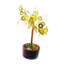 Дерево денежное в горшке (15.5×9.5×9 см) купить в интернет магазине подарков ПраздникШоп