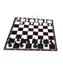 Шахматы дорожные в блистере с мягкой доской полимер (h фигур 4.5-9.5 см купить в интернет магазине подарков ПраздникШоп