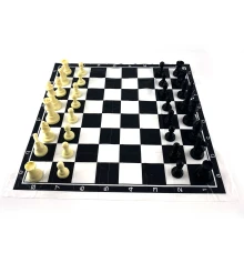 Шахматы дорожные в блистере с мягкой доской полимер (h фигур 4.5-9.5 см купить в интернет магазине подарков ПраздникШоп