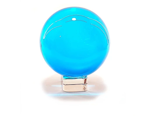 Шар хрустальный на подставке голубой (d-6 см) купить в интернет магазине подарков ПраздникШоп