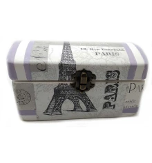 Шкатулка «Париж» (16×8×8 см) массив дерева купить в интернет магазине подарков ПраздникШоп