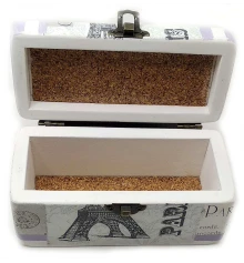 Шкатулка «Париж» (16×8×8 см) массив дерева купить в интернет магазине подарков ПраздникШоп