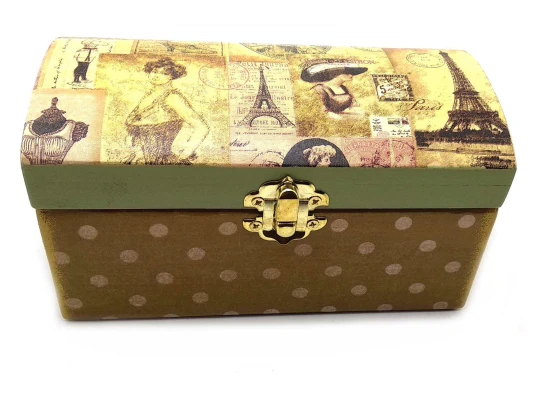 Шкатулка «Ретро» (16×8×8 см) массив дерева купить в интернет магазине подарков ПраздникШоп