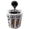 Пепельница с крышкой керамическая «Трефа» (14.5×9×9 см)