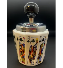 Пепельница с крышкой керамическая «Трефа» (14.5×9×9 см) купить в интернет магазине подарков ПраздникШоп