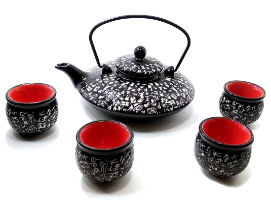 Сервиз керамический (чайник 900мл купить в интернет магазине подарков ПраздникШоп